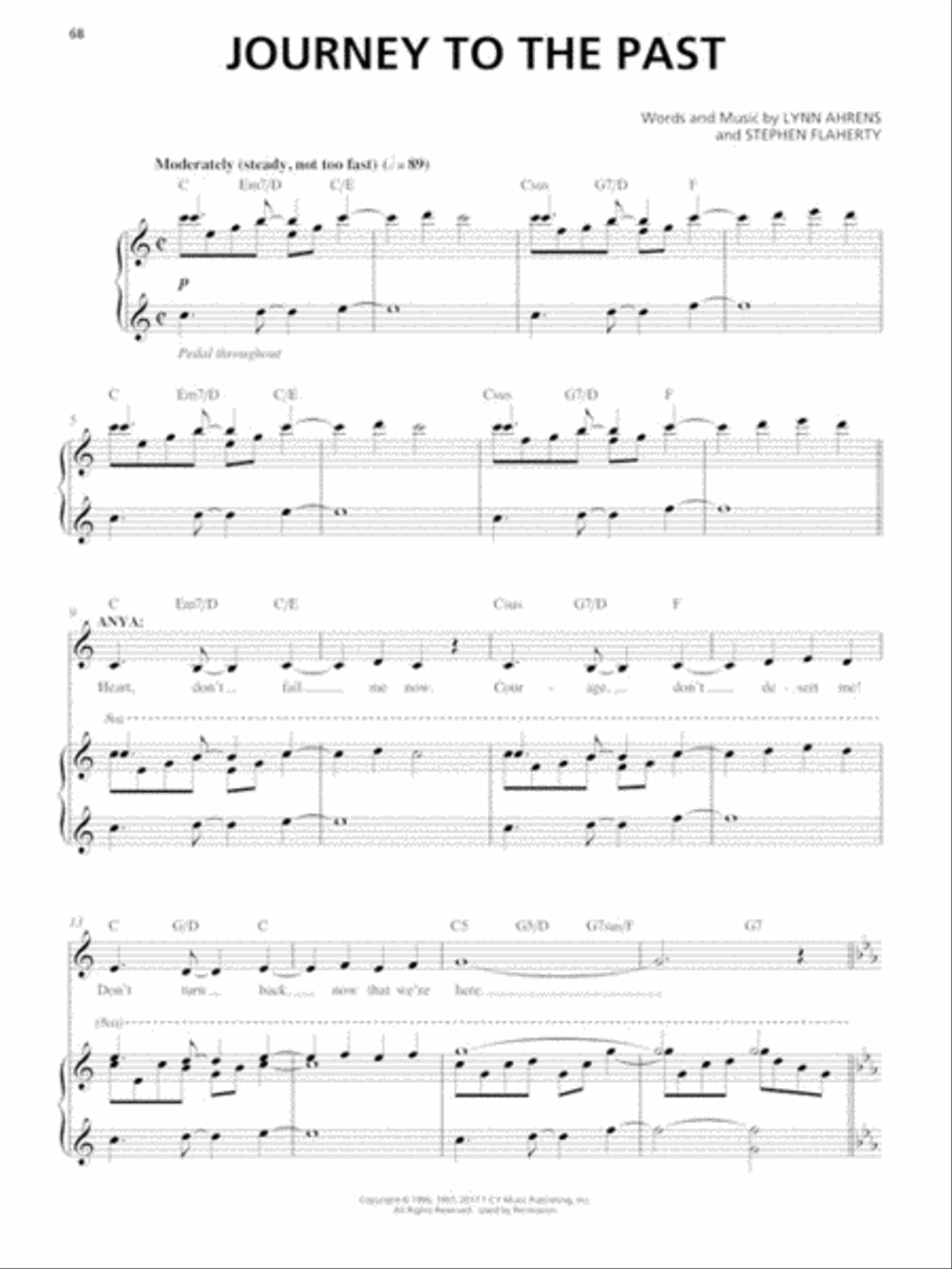 Anastasia Piano, Vocal, Guitar scores gallery preview page 10