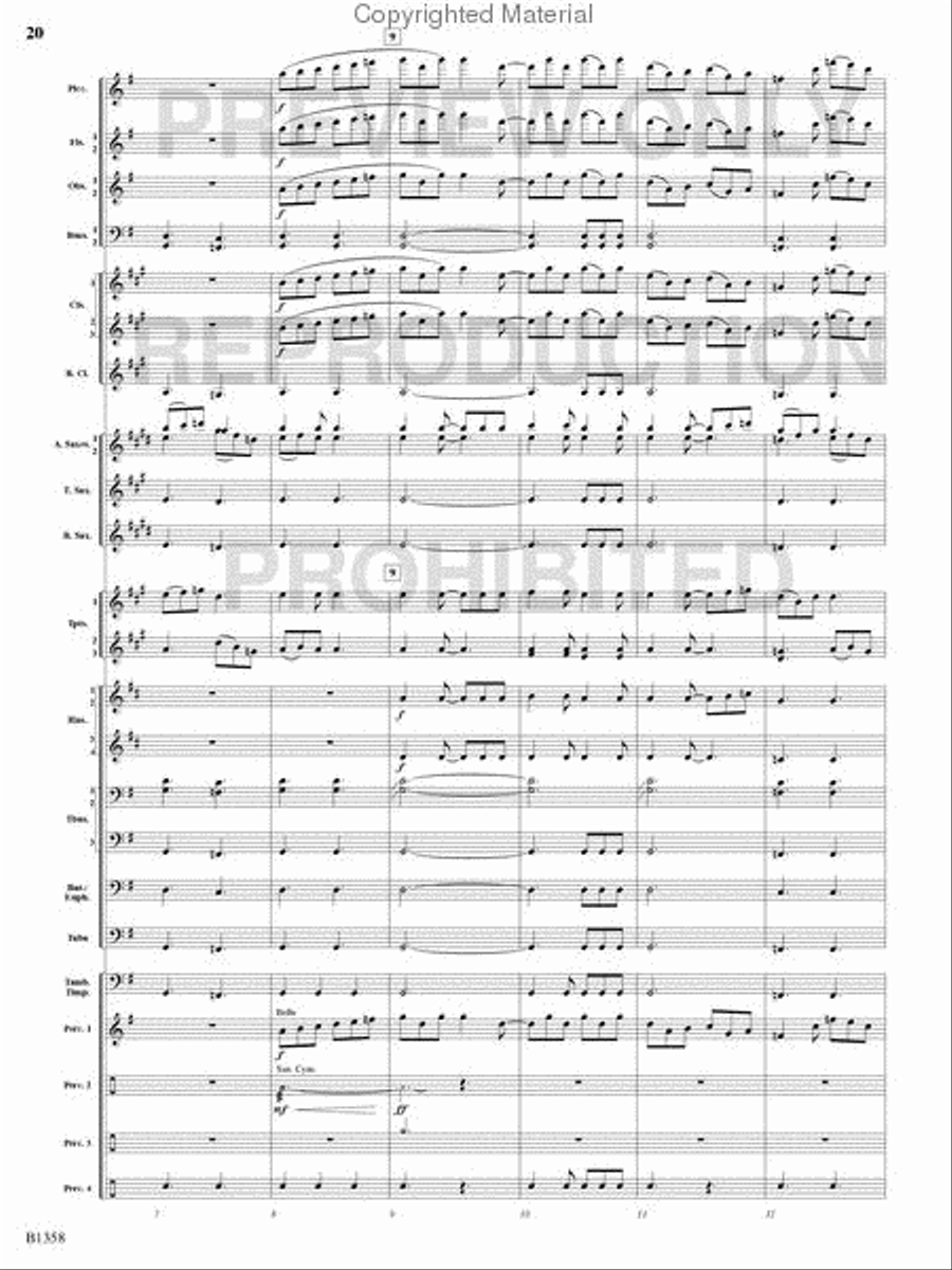 Three Celtic Dances Concert Band scores gallery preview page 19