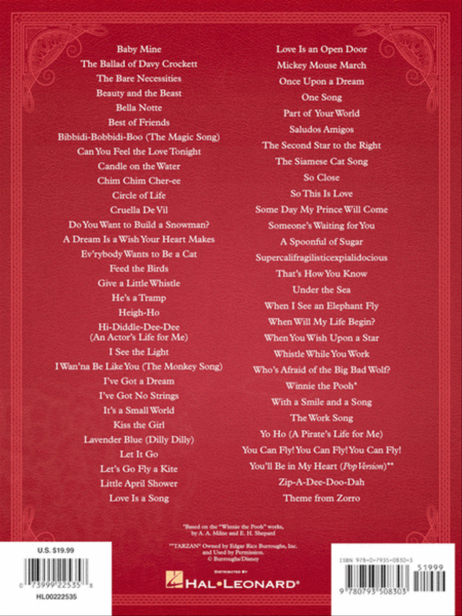 The Disney Collection – 3rd Edition Voice scores gallery preview page 6