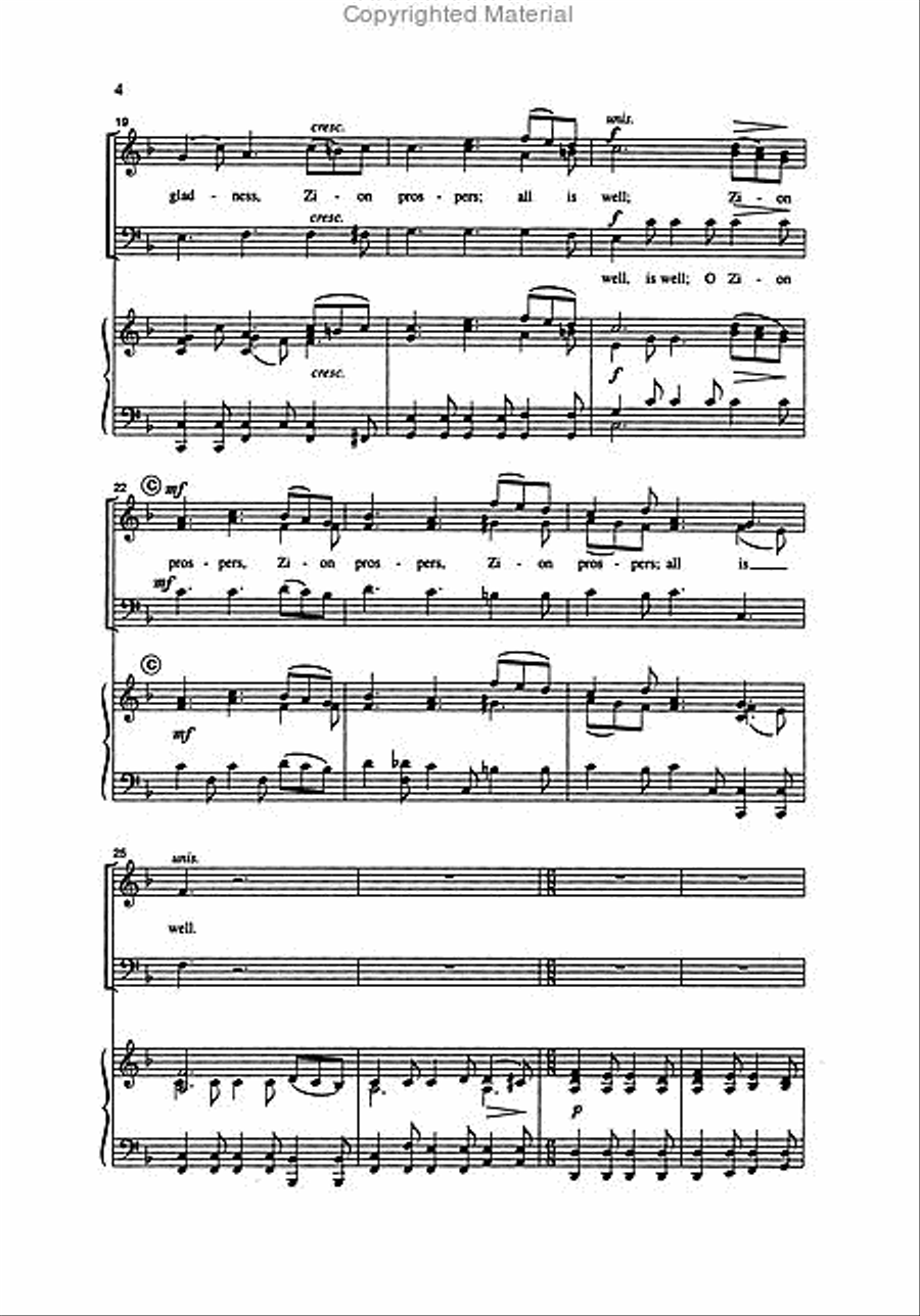 Hope: Zion Lo Thy Day is Dawning - SAB 3-Part scores gallery preview page 4