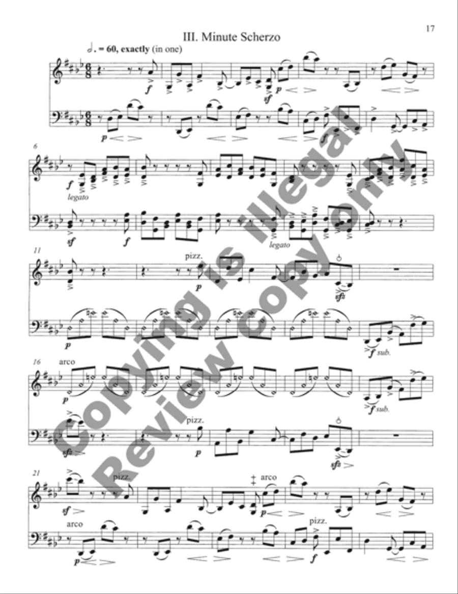Duo for Violin and Cello Duo for Violin and Cello String Duet scores gallery preview page 21