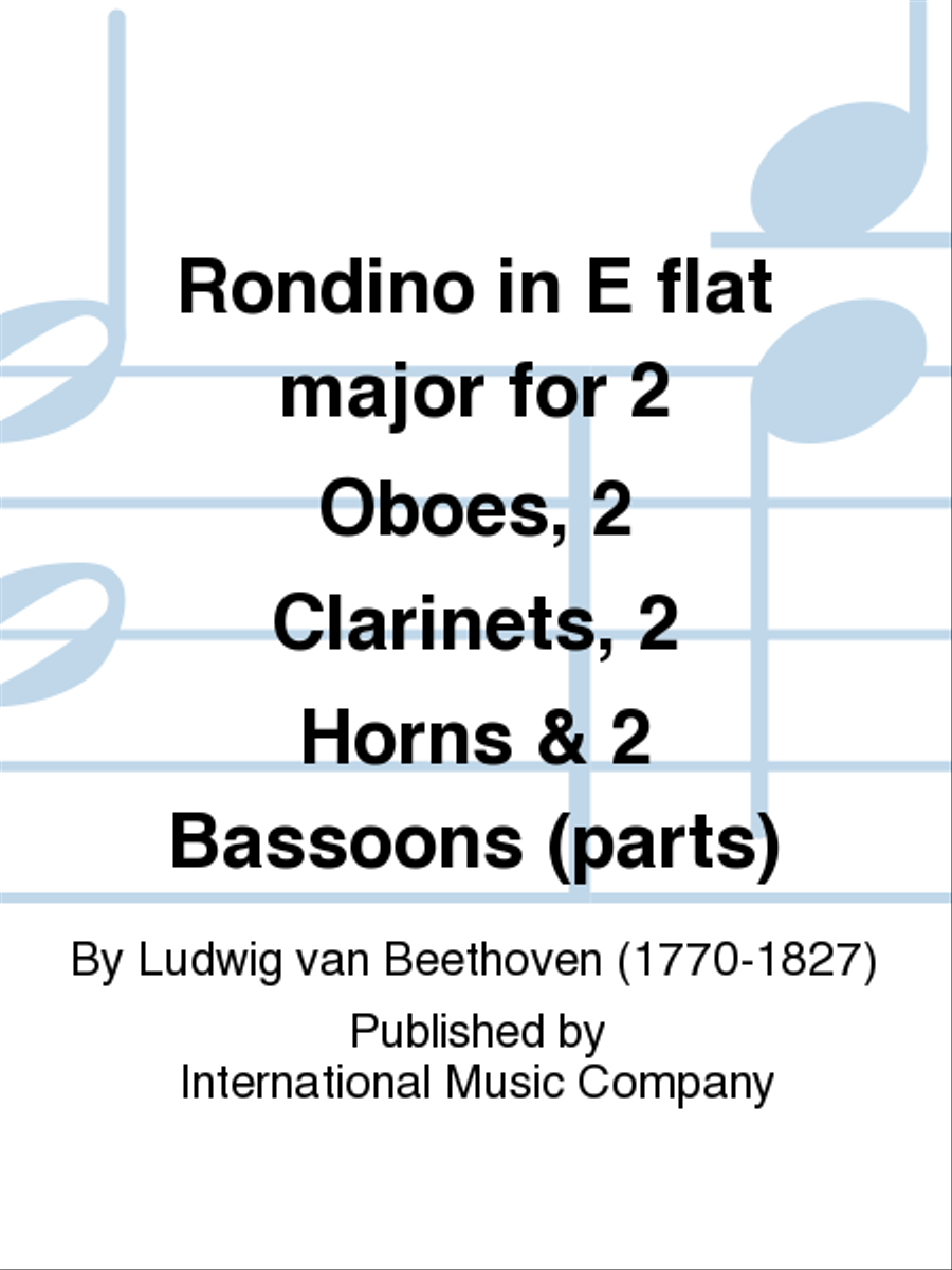 Rondino In E Flat Major For 2 Oboes, 2 Clarinets, 2 Horns & 2 Bassoons Bassoon scores gallery preview page 1