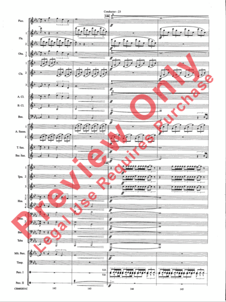 Band of Brothers, Symphonic Suite from Concert Band scores gallery preview page 26
