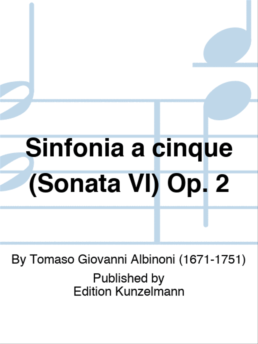Sinfonia a cinque (Sonata 6) Op. 2/11 Double Bass scores gallery preview page 1