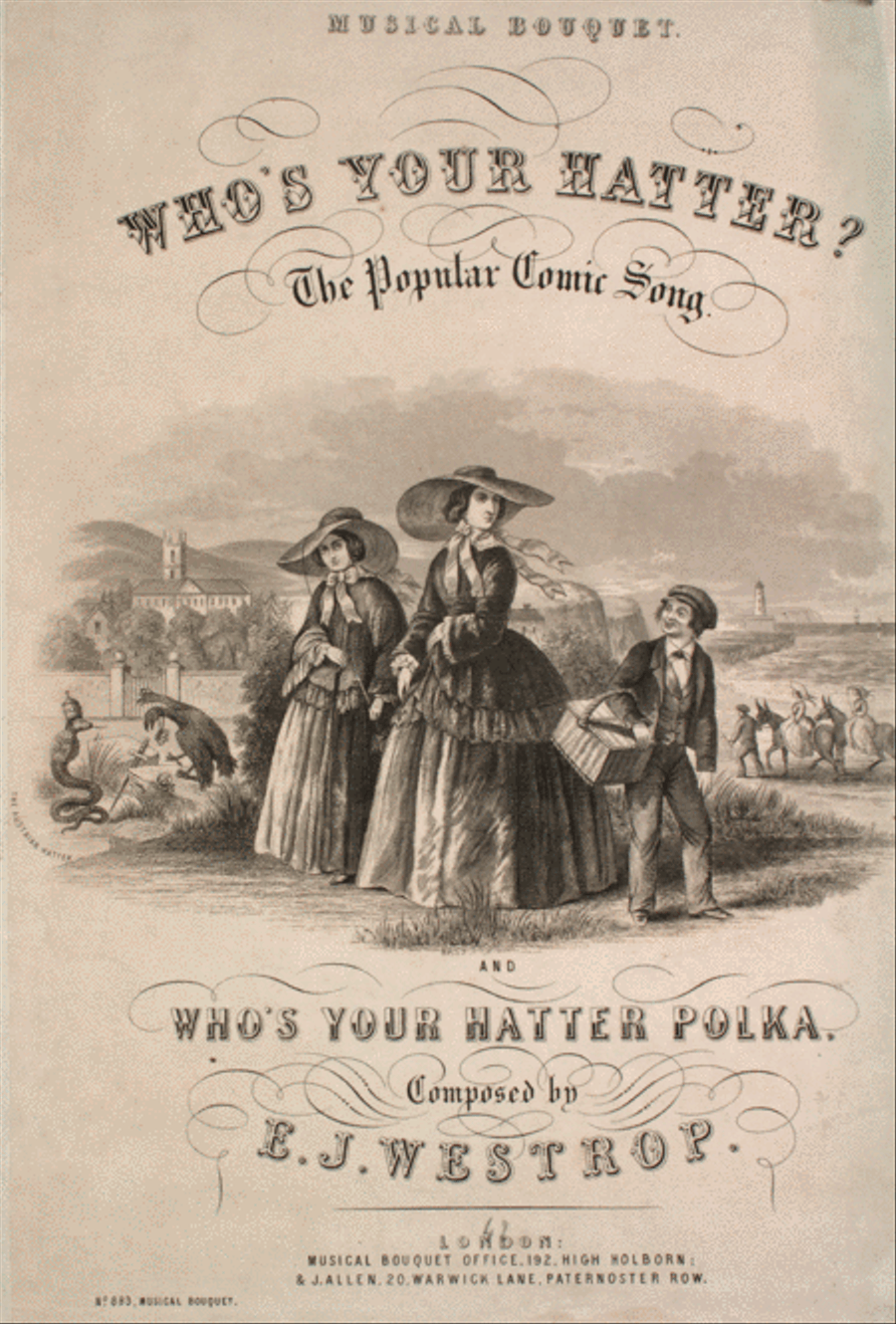 Who's Your Hatter? The Popular Comic Song, and, Who's Your Hatter Polka Voice scores gallery preview page 1