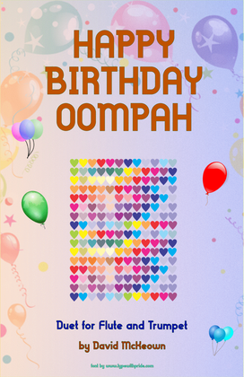 Happy Birthday Oompah, for Flute and Trumpet Duet