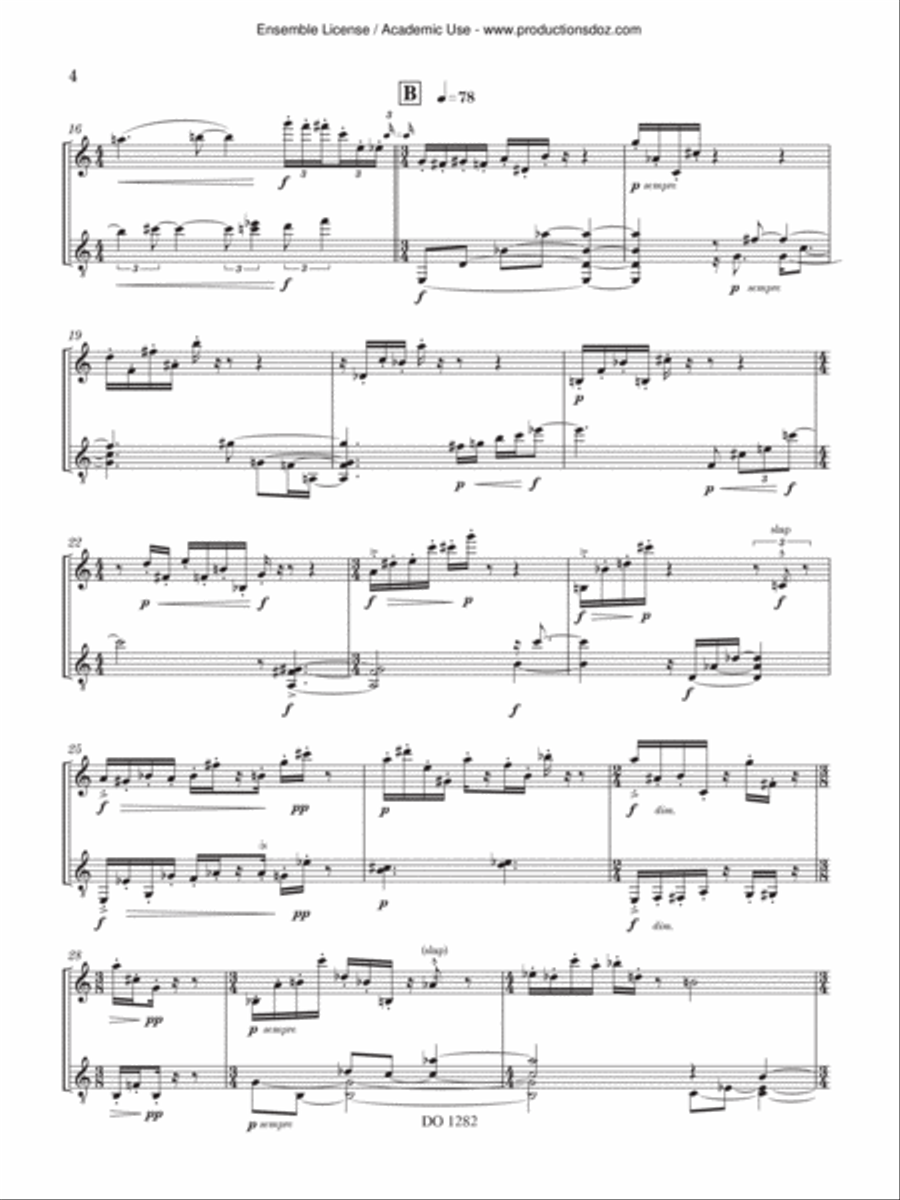 Un processus discret Un processus discret Alto Saxophone scores gallery preview page 4