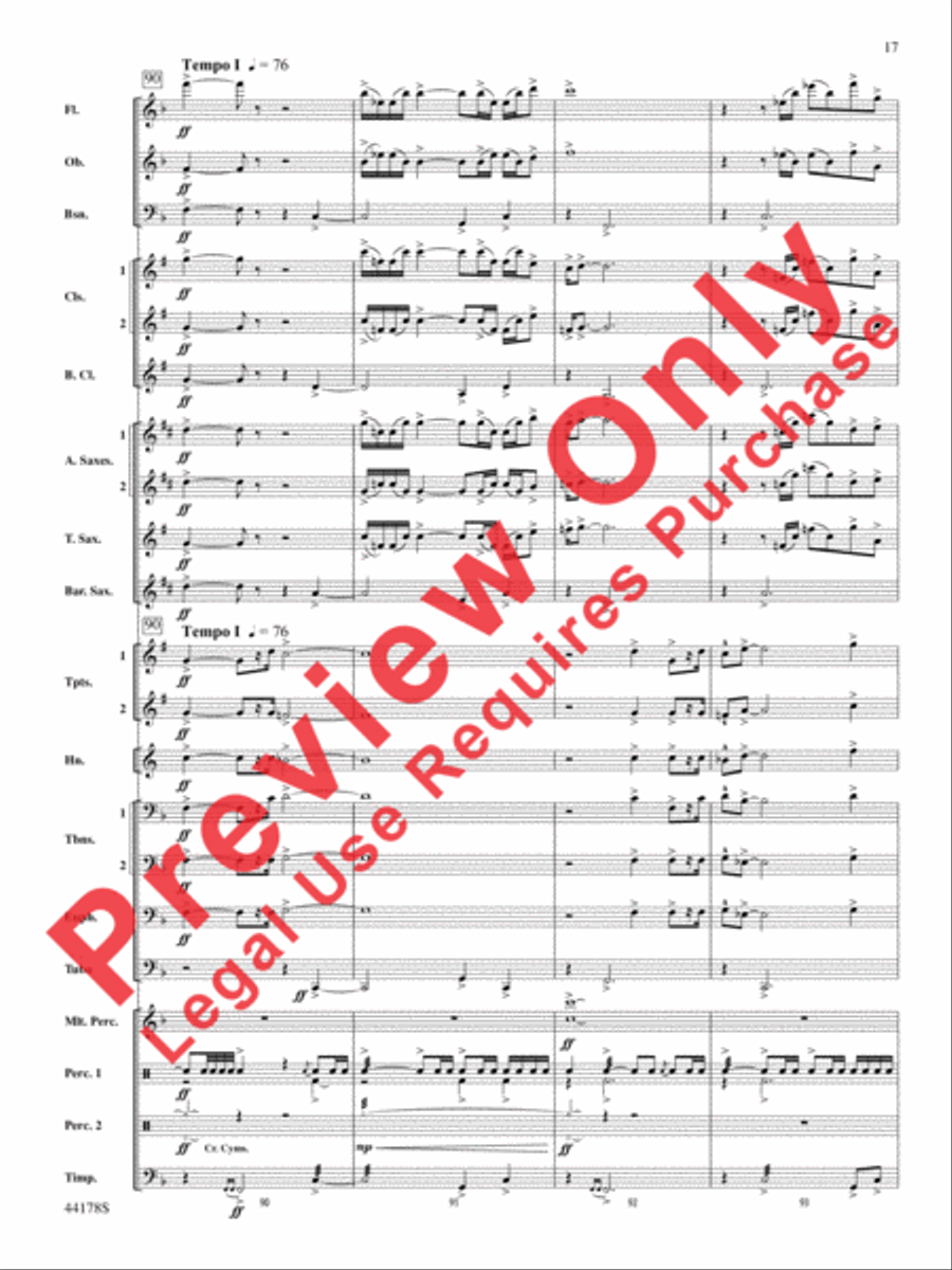 Intrepid Journey Concert Band scores gallery preview page 18