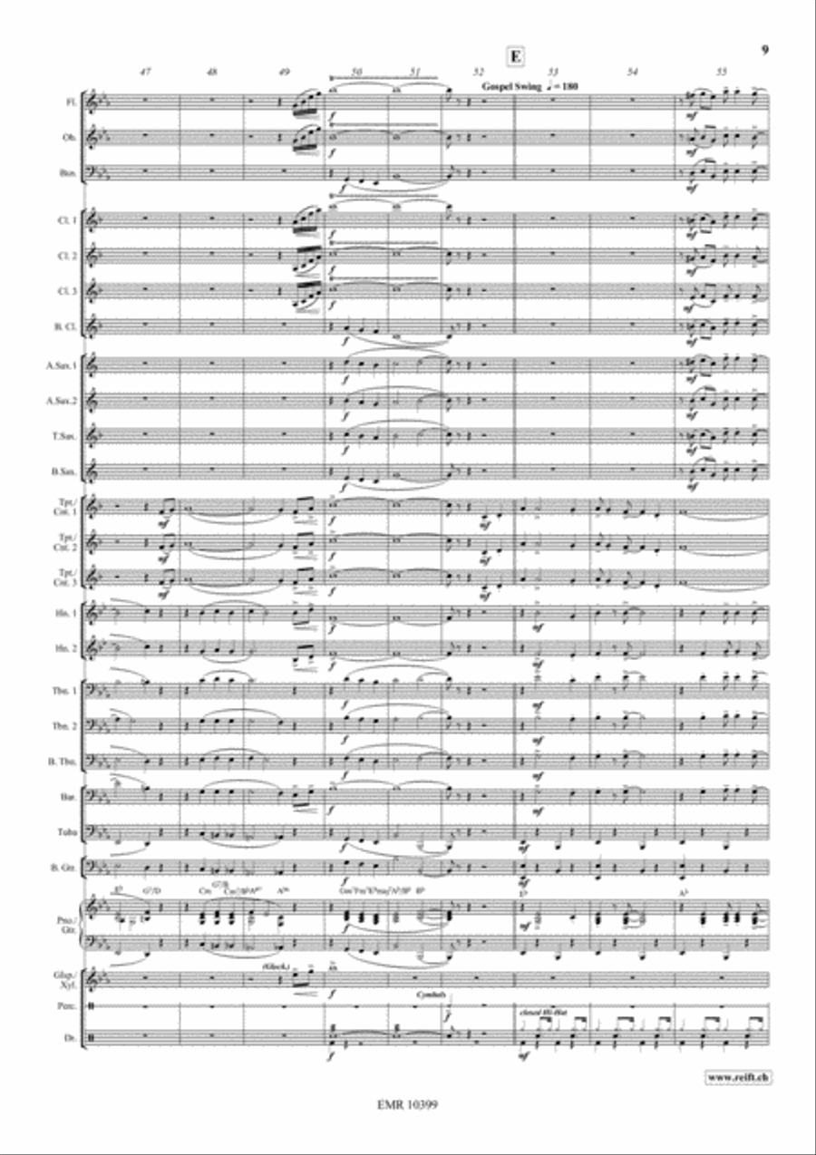 She'll Be Coming Round The Mountain Concert Band scores gallery preview page 10