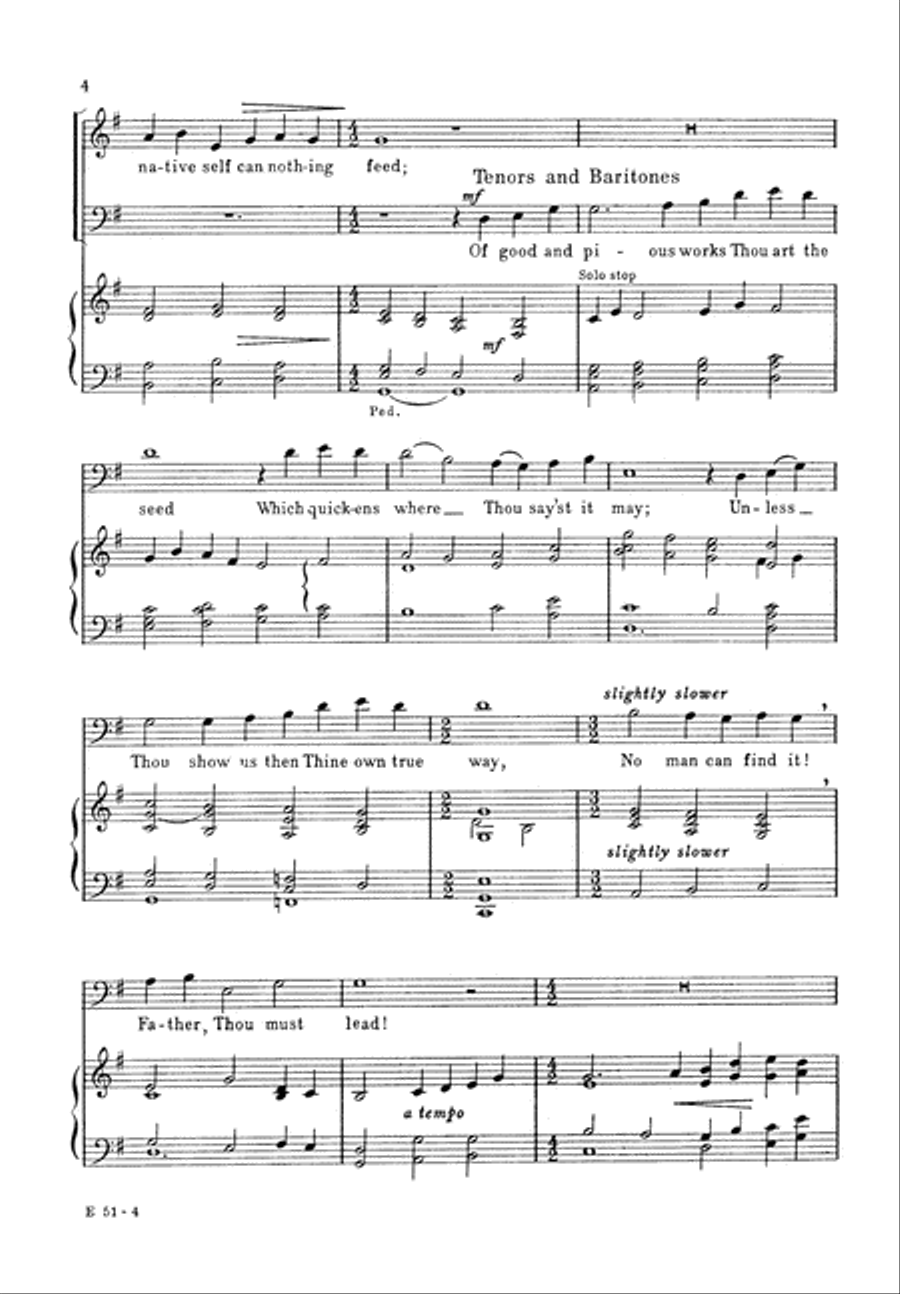 The Prayers I Make 4-Part scores gallery preview page 5