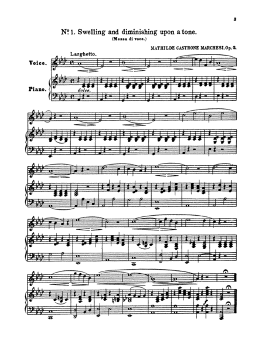 Twenty-four Vocalises for Soprano or Mezzo-Soprano, Op. 2 Mezzo-Soprano Voice scores gallery preview page 4