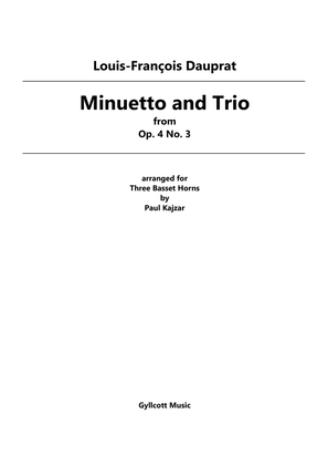 Minuetto and Trio (Three Basset Horns)