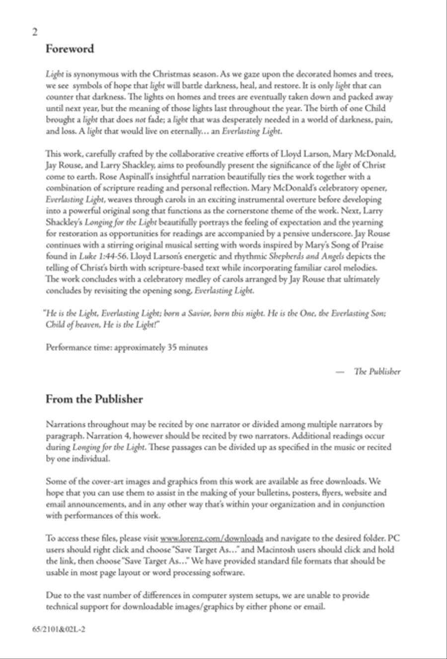 Everlasting Light - SATB with Performance CD 4-Part scores gallery preview page 3