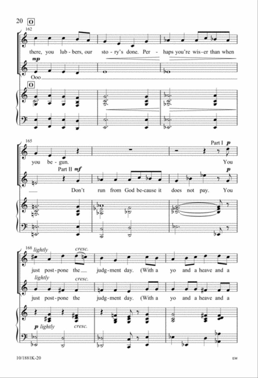Five-Minute Musicals: Jonah and the Whale Unison Choir scores gallery preview page 20