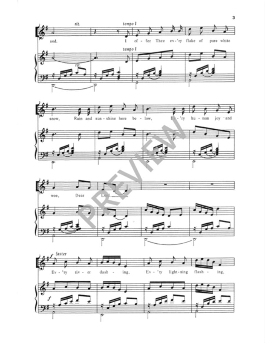 Celtic Hymn of Praise Unison Choir scores gallery preview page 4