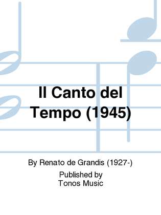 Book cover for Il Canto del Tempo (1945)
