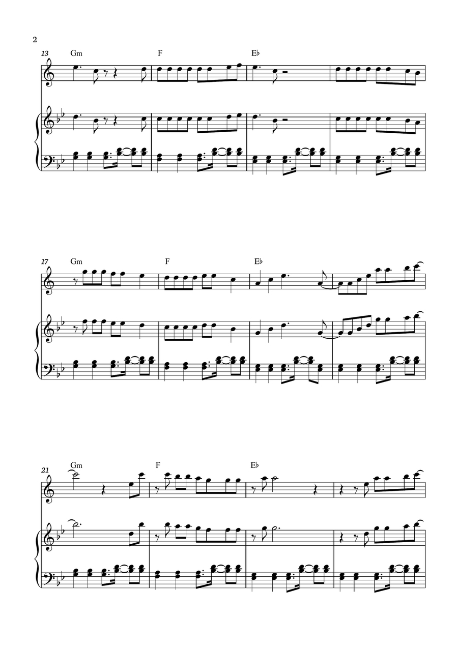 Dj Got Us Fallin' In Love Tenor Saxophone scores gallery preview page 2