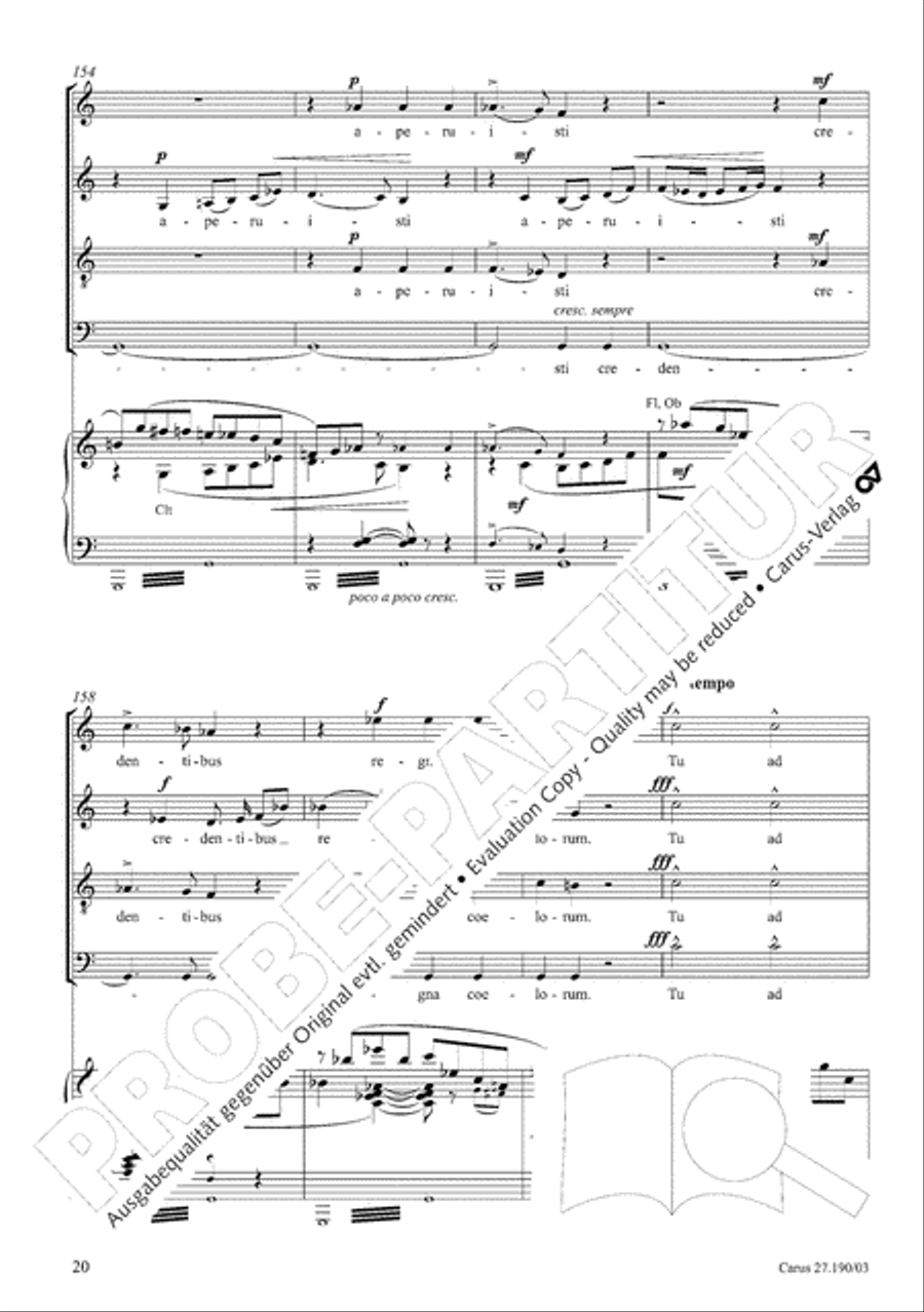 Te Deum 4-Part scores gallery preview page 21