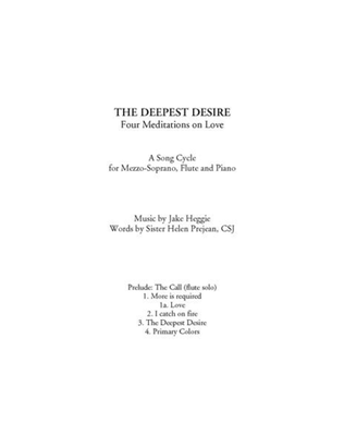 Book cover for The Deepest Desire (piano/vocal score)
