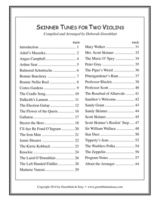 Book cover for Skinner Tunes for Two Violins