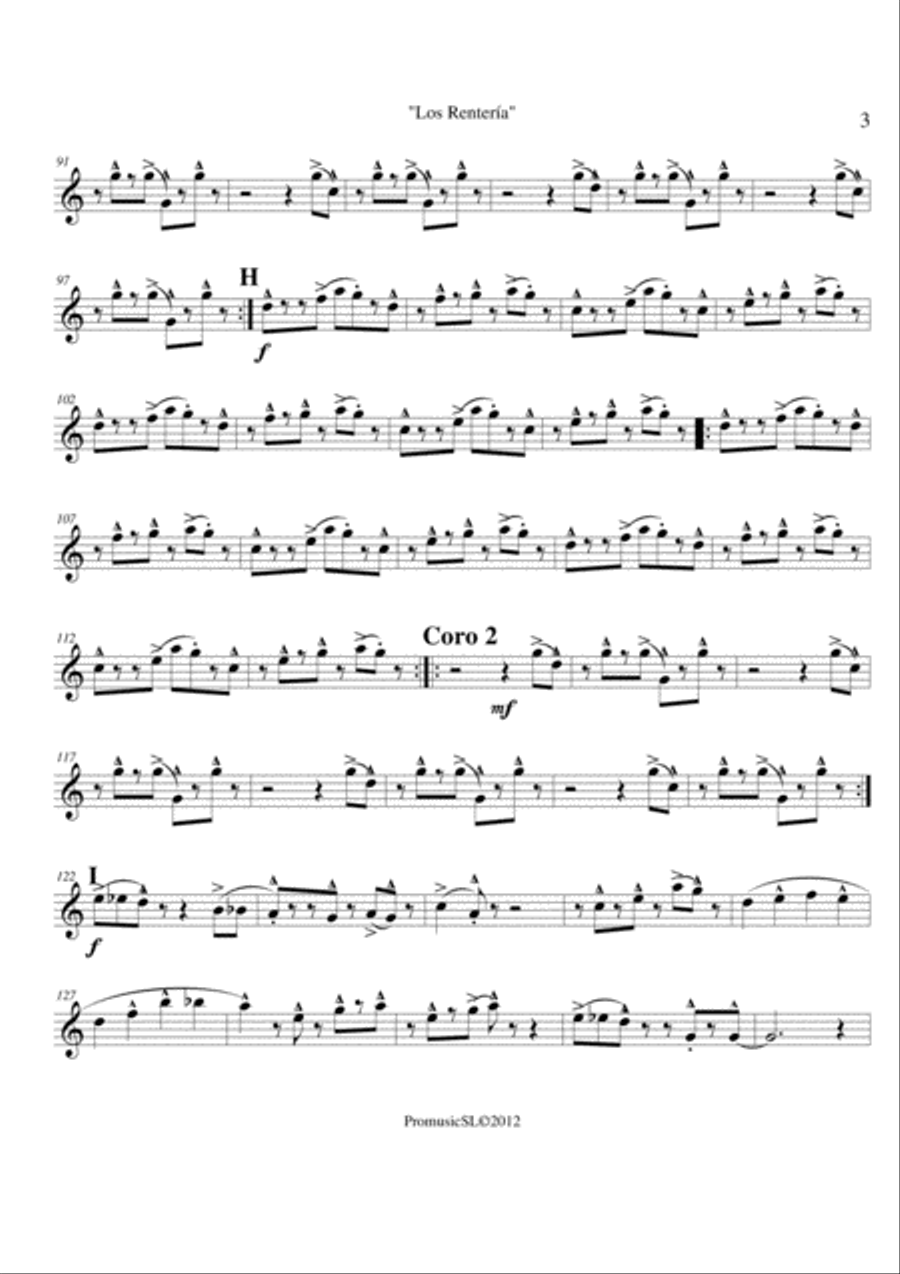 Los Rentería Jazz Ensemble scores gallery preview page 3