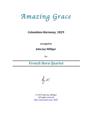 Amazing Grace for French Horn Quartet