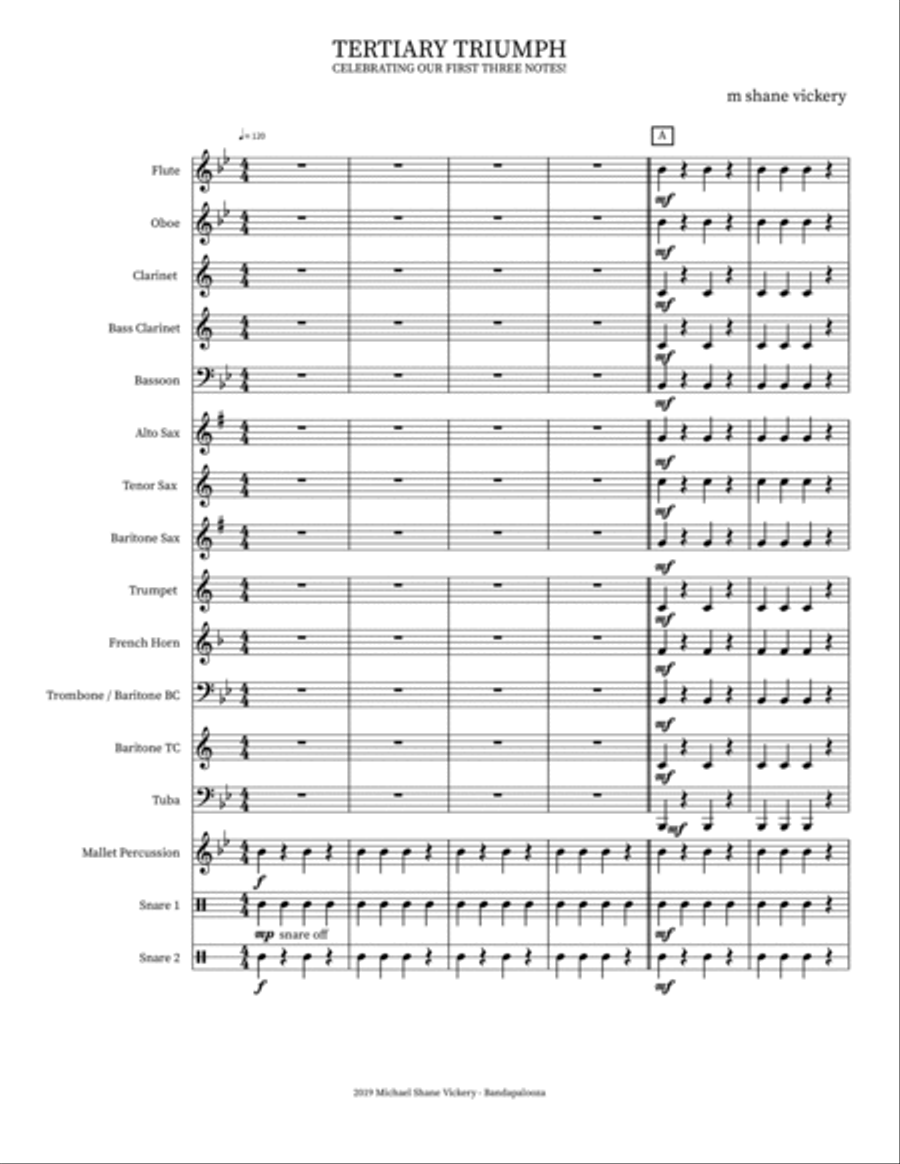 Tertiary Triumph! Concert Band scores gallery preview page 2