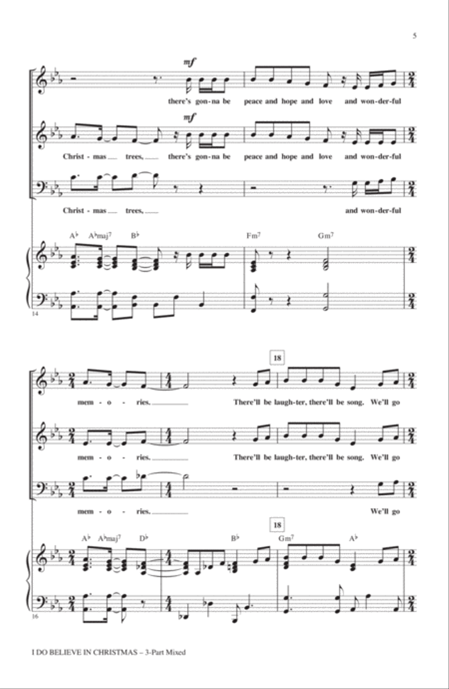 I Do Believe In Christmas 3-Part scores gallery preview page 3