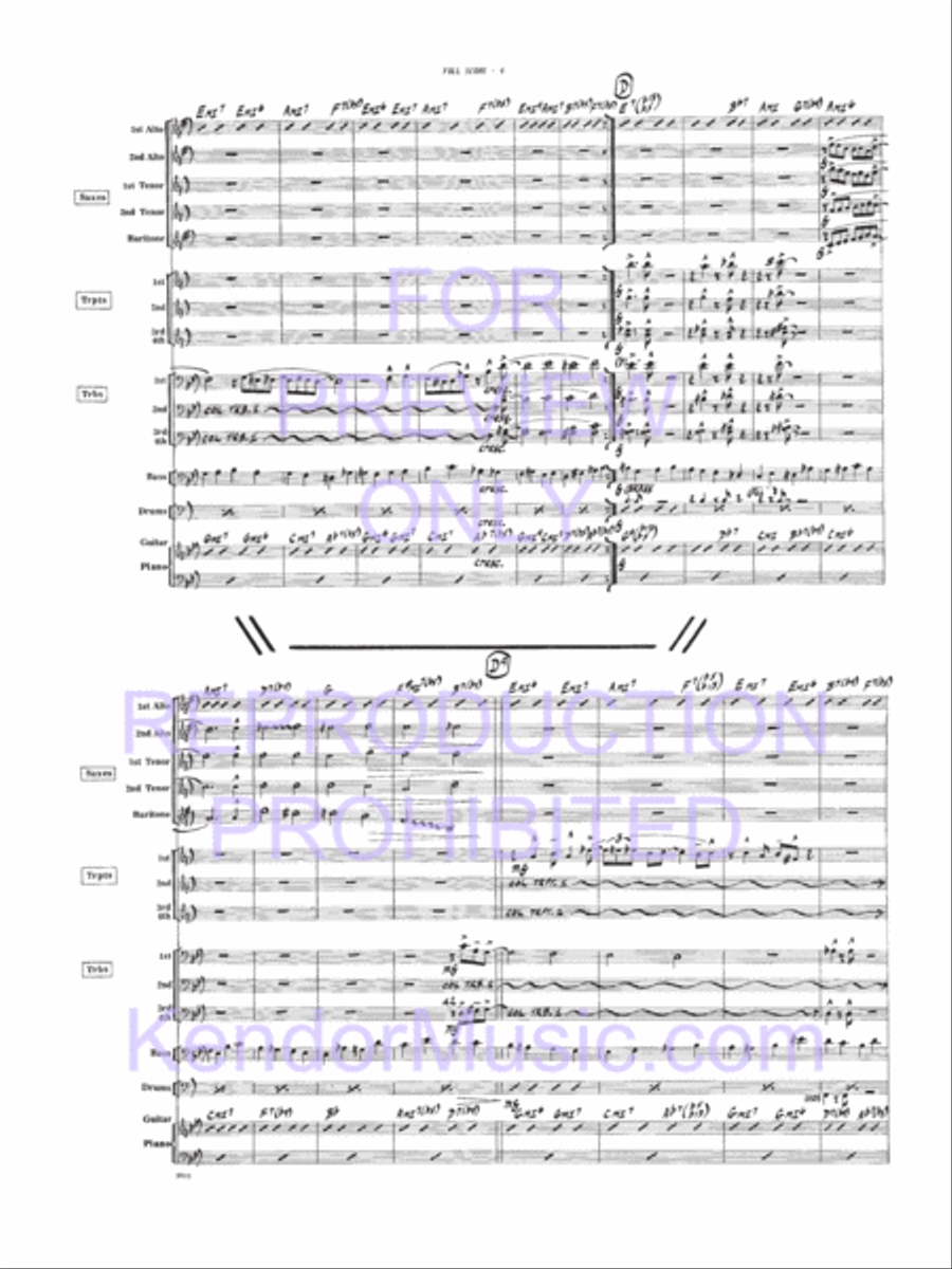 Bird, The Bird, The Jazz Ensemble scores gallery preview page 16