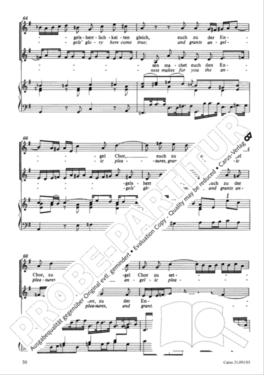 All praise to you, Lord Jesus Christ (Gelobet seist du, Jesu Christ) 4-Part scores gallery preview page 31