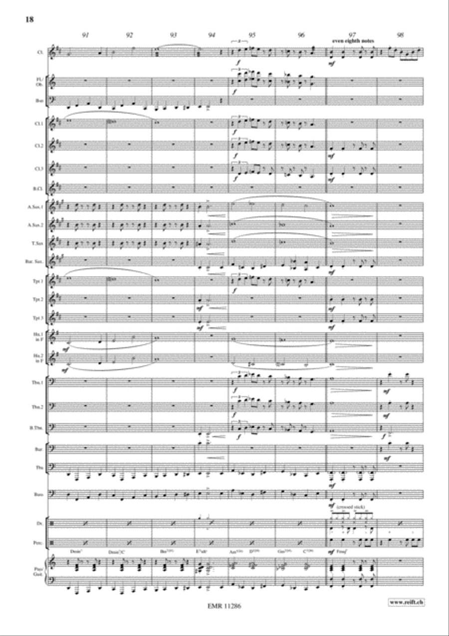 Swingair Bumble Bee Concert Band scores gallery preview page 19