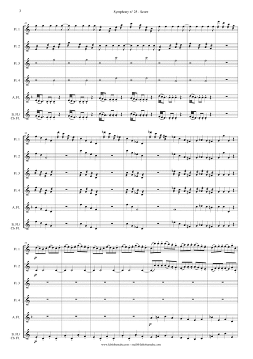 Symphony n°25 by Mozart (first movement) - for Flute Choir image number null