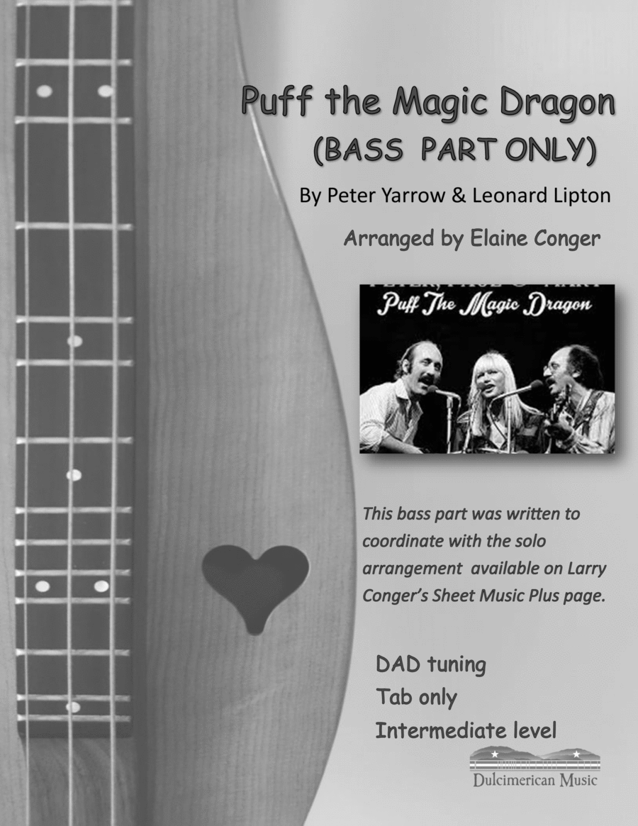 Puff The Magic Dragon Puff The Magic Dragon Dulcimer scores gallery preview page 1