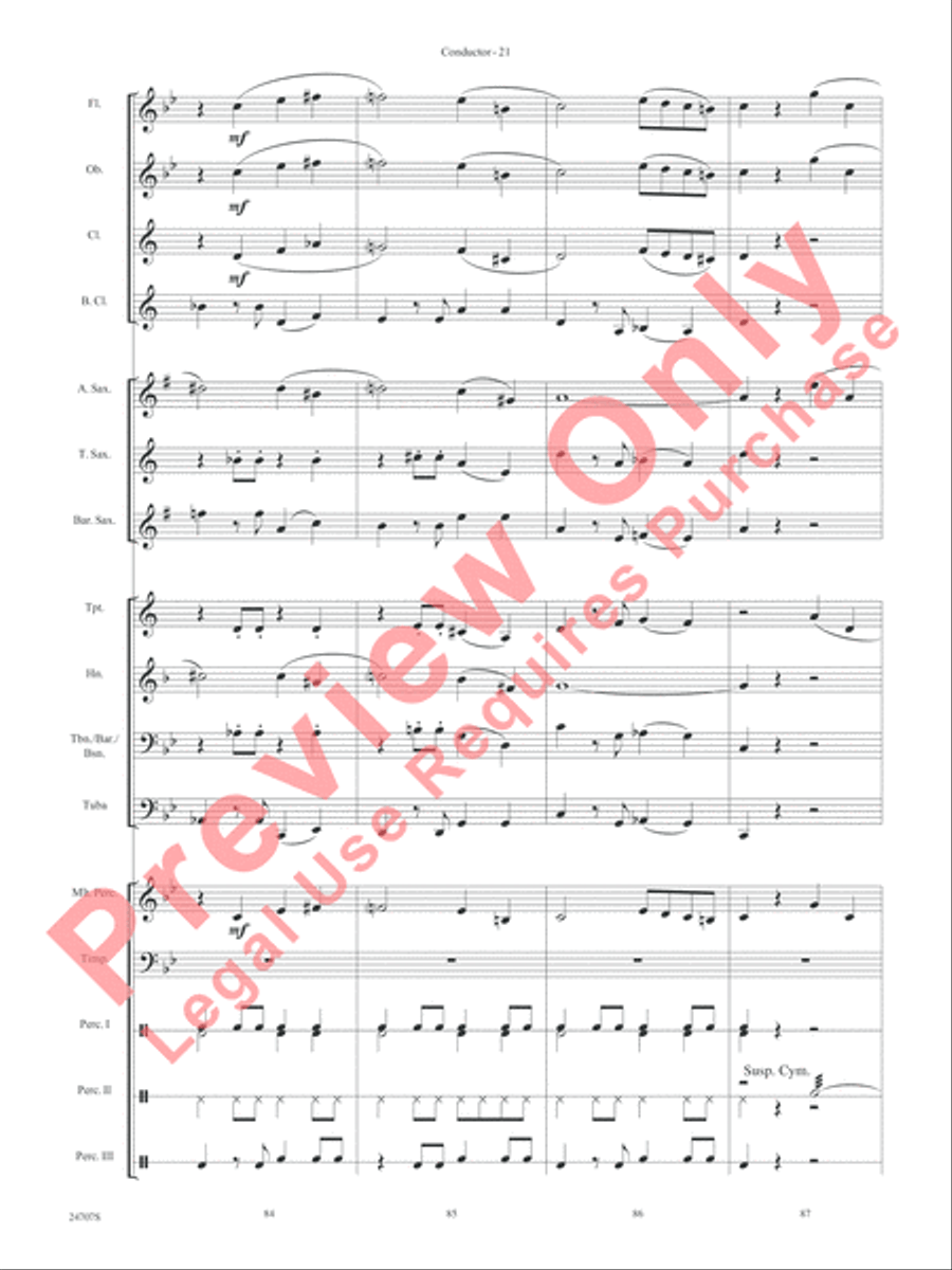 Hooroosh! Concert Band scores gallery preview page 23