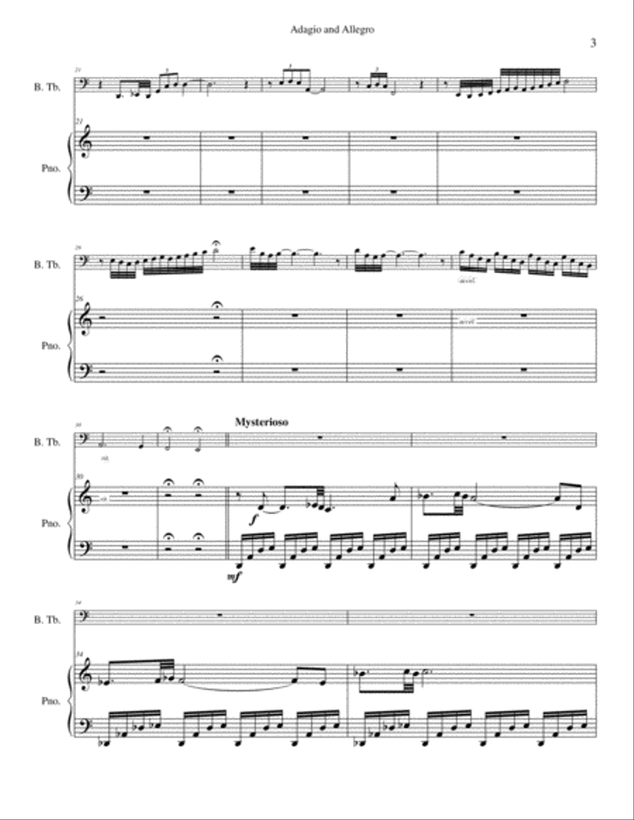 Adagio and Allegro Small Ensemble scores gallery preview page 3