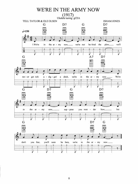 World War I Songs & Tunes for the Ukulele by Various Ukulele - Sheet Music