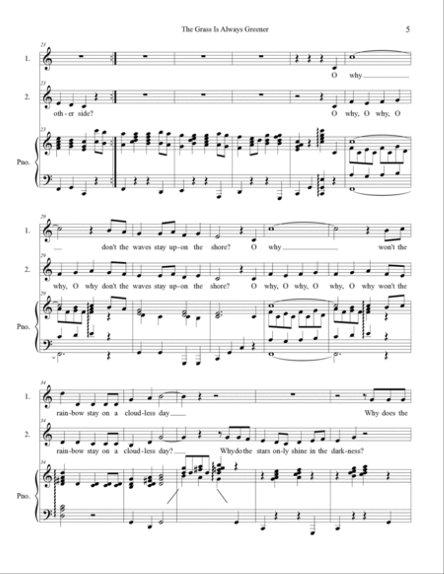 The Tale of the Three Billy Goats Gruff - Score
