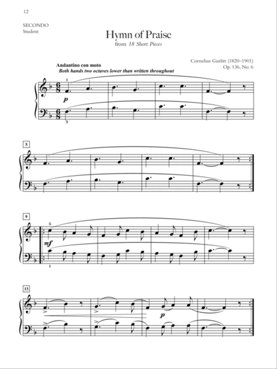 Easy Teacher-Student Piano Duets 1-3 (Value Pack) Easy Teacher-Student Piano Duets 1-3 (Value Pack) Piano Method scores gallery preview page 3