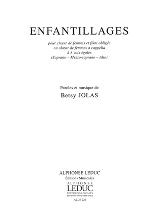 Book cover for Enfantillages (choral-female Accompanied)