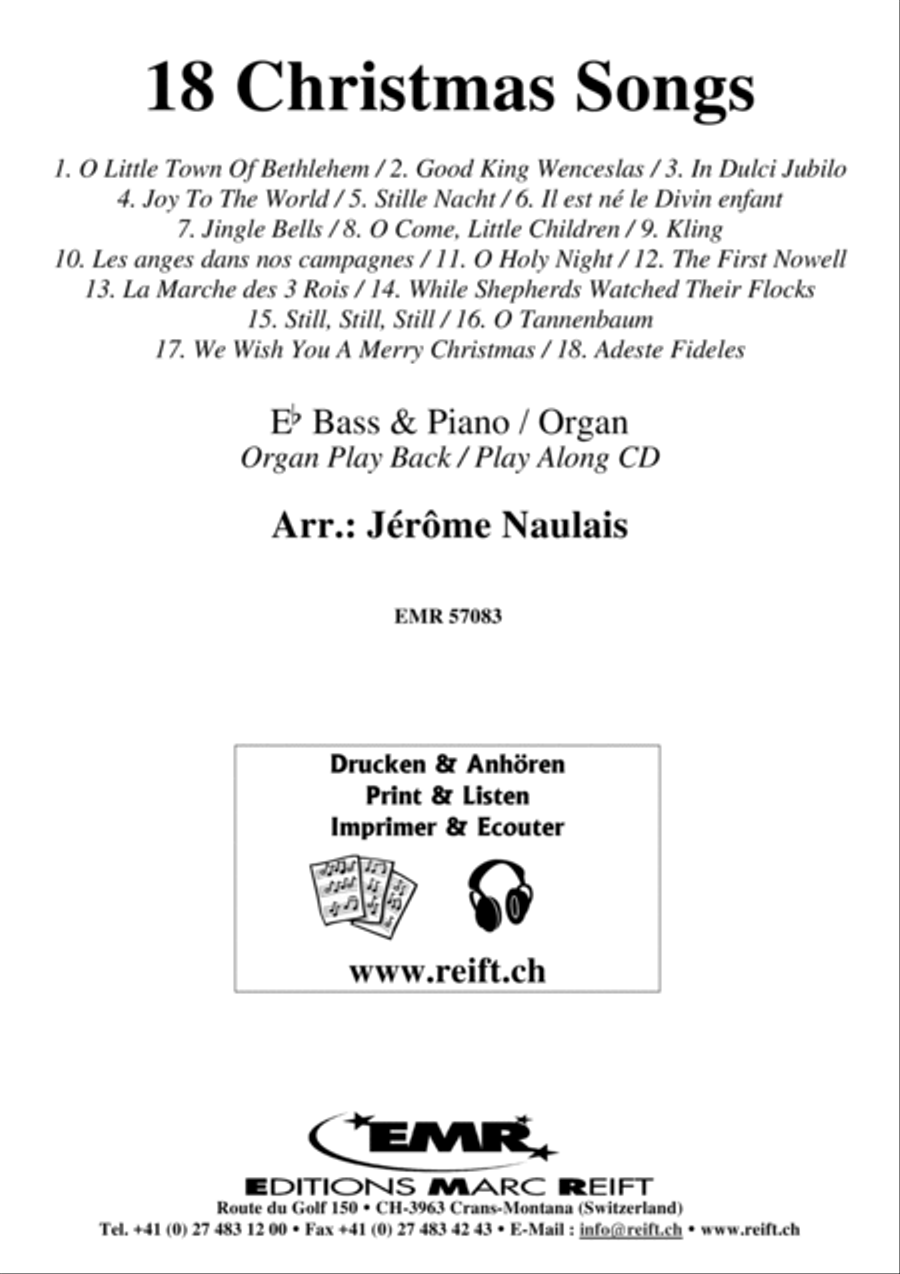 18 Christmas Songs Organ scores gallery preview page 2