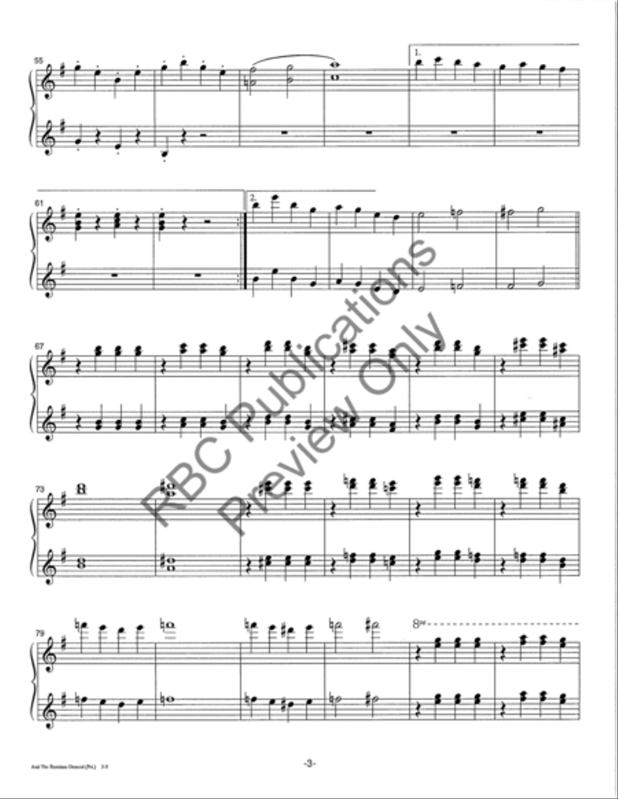 And The Russians Danced! And The Russians Danced! Piano Solo scores gallery preview page 8