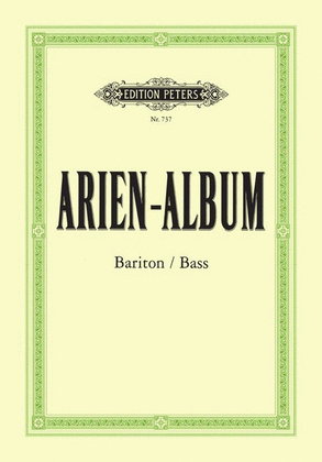 Book cover for Aria Album For Baritone/Bass