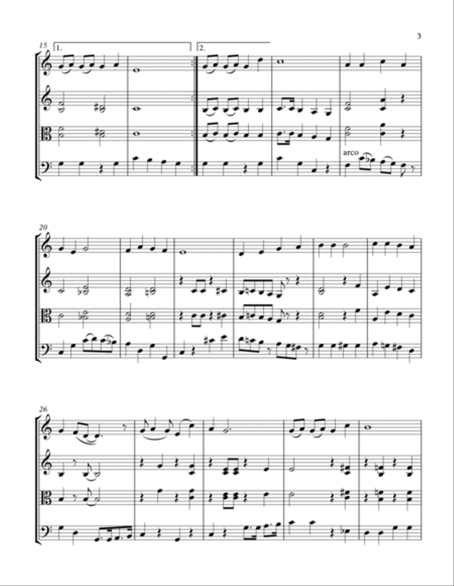 Rudolph The Red-nosed Reindeer String Trio scores gallery preview page 5