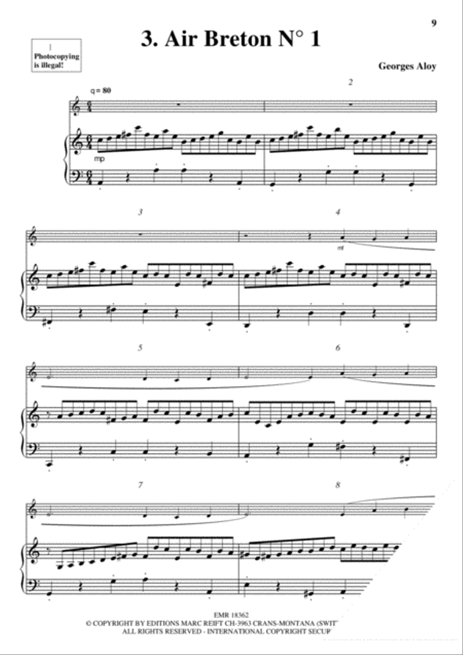 10 Preludes sur des airs anciens Violin Solo scores gallery preview page 5