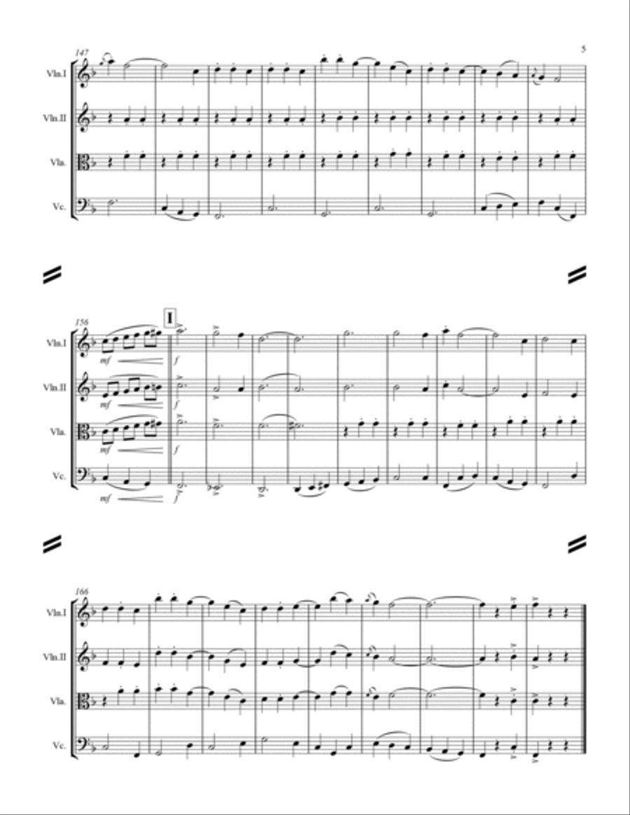 Cielito lindo (for String Quartet) String Quartet scores gallery preview page 6