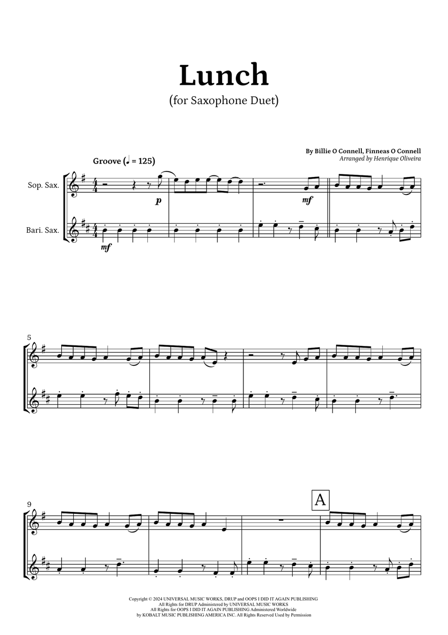 Lunch Chamber Music scores gallery preview page 1