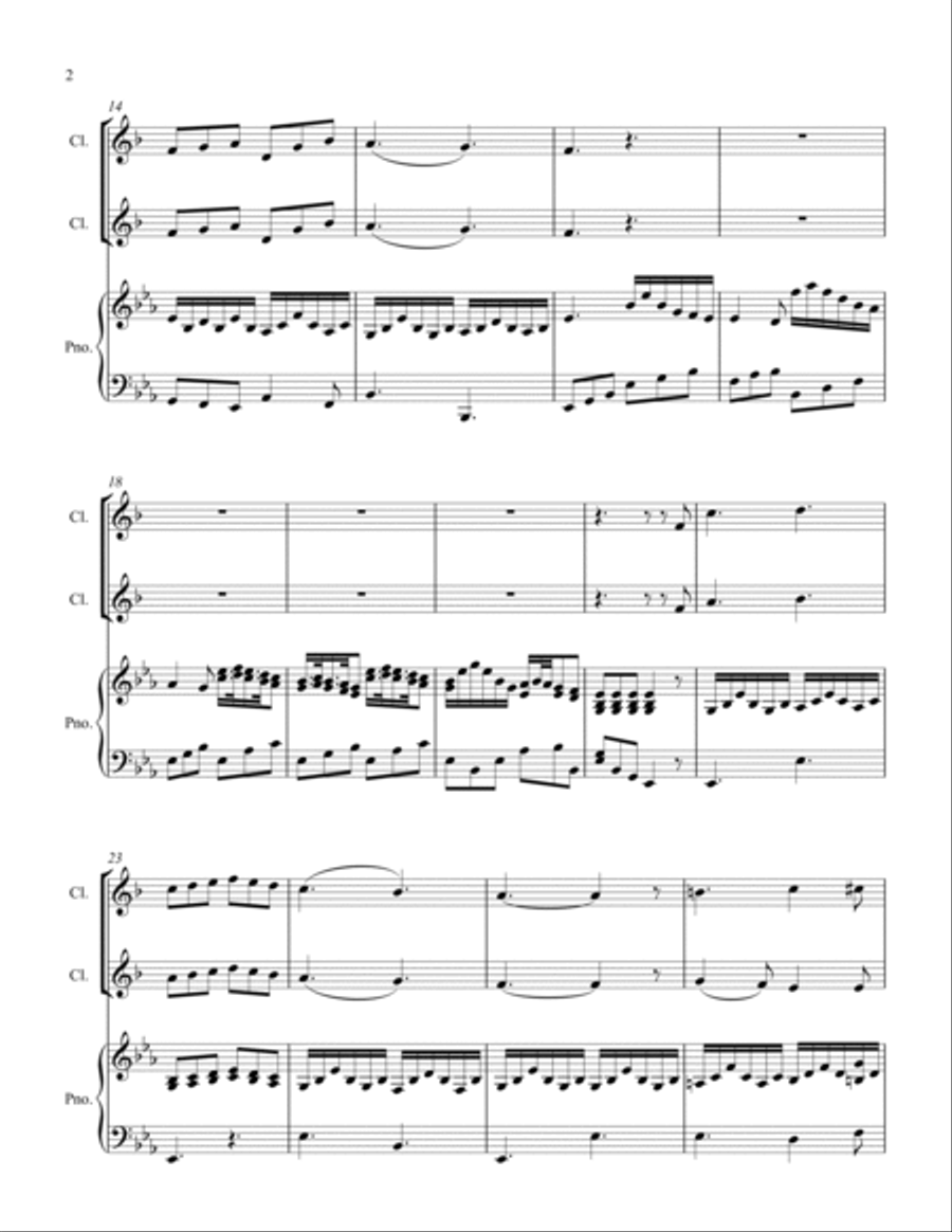 Plaisir d'Amour Clarinet Solo scores gallery preview page 2
