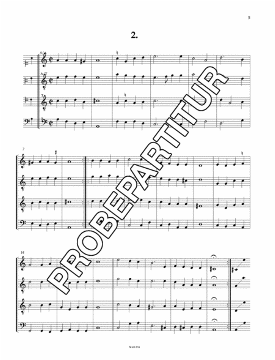 Der ander Theil Deutscher Gesang und Tantze 4-Part scores gallery preview page 6