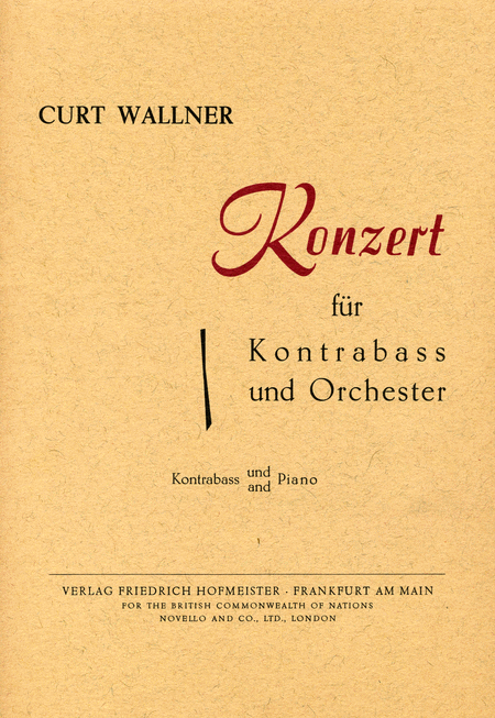 Konzert fur Kontrabass und Orchester / KlA