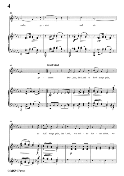Schubert-Der Wanderer(The Wanderer),Op.4 No.1,in b flat minor,for Voice&Piano image number null